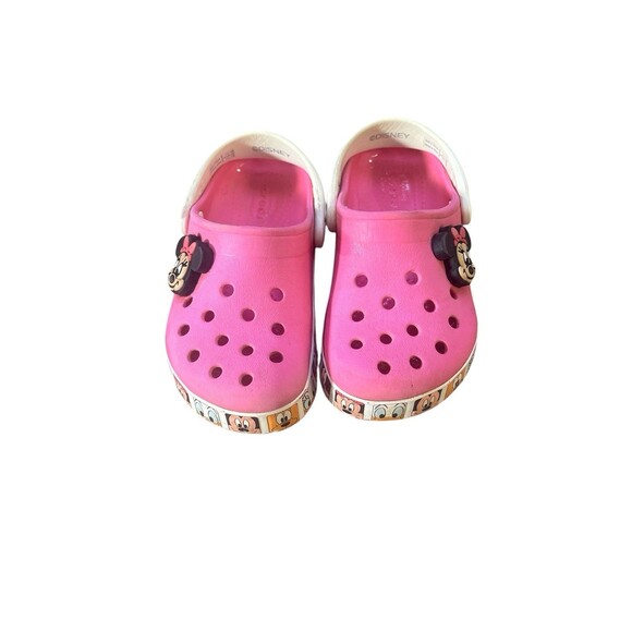 Crocs Toddler Girls Fun Lab Disney Minnie Mouse Band Clogs Size C9 - Picture 2 of 9